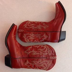 Red cowgirl boots